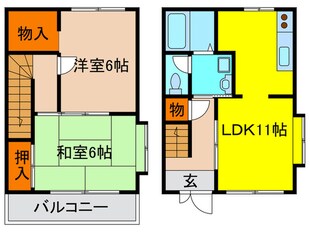 智関リバーサイドの物件間取画像